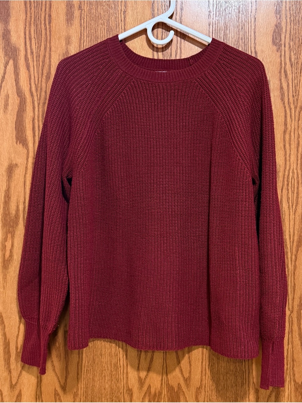 Jessica Simpson Wine Red Crewneck Sweater